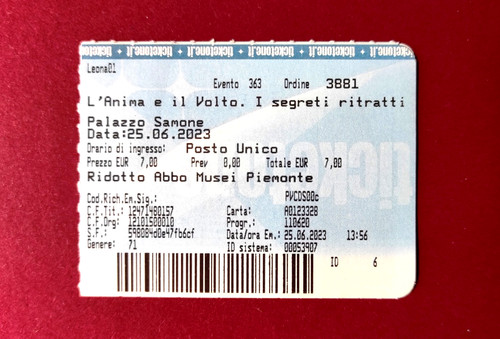 Biglietto ingresso mostra - biglietto,
